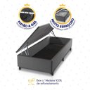 Ver imagem 5 de Conjunto Box Baú Cinza Argel Cinza Espuma D33 Solteiro 96x203x74 - King House