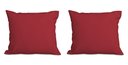 Ver imagem 1 de Kit 2 Almofadas Decorativa Quadrado 45x45 Cm Cm Sala Quarto Sofá Suede Vermelho Eli Móveis e Decoraç