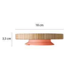 Prato Raso Com Ventosa Para Alimentação Bebê 6 Meses Bambu Rosa FisherPrice - 2