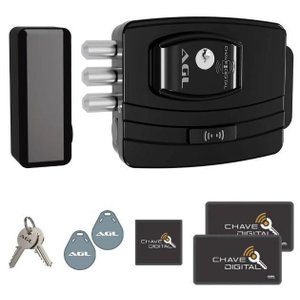 Fechadura Eletrônica Agl Ultra Card 12v - Fácil Instalação
