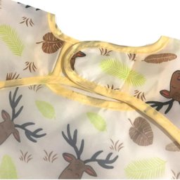 Babador Manga Longa Blw Baby Impermeável Bolso Alce Neném - 10