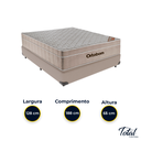 Ver imagem 3 de Cama Box Viúvo Bege e Colchão Airtech Springpocket Molas Ensacadas Ortobom
