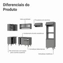 Ver imagem 5 de Armário de Cozinha Completa de Canto 385cm Cinza Nice Madesa 03