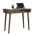 Ver imagem 2 de Escrivaninha Retrô Bras Imaza Móveis 1 Gaveta 90cm Castanho