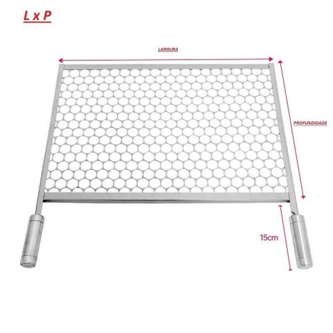 Grelha Moeda Inox 430 para Churrasqueira Vários Tamanhos