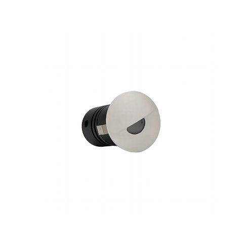 Balizador Nordecor Mini Romi Redondo de Embutir Alto Irc 90 Led 1w Bivolt Branco 3000k Luz Amarela
