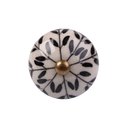 Ver imagem 1 de Puxador Folhagem Vintage Cerâmica Decorativo Luxo Gaveta