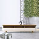Ver mais imagens de Rack para TV com 3 Gavetas Arc Off White/Nature 220cm Imcal Móveis