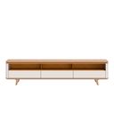 Ver imagem 1 de Rack para TV com 3 Gavetas Arc Off White/Nature 220cm Imcal Móveis