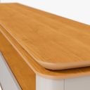 Ver imagem 4 de Rack para TV com 3 Gavetas Arc Off White/Nature 220cm Imcal Móveis
