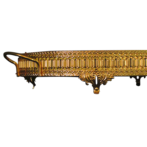 Bandeja Espelhado Oval Dourado - 7x51x33m - Bandeja de Luxo em Metal de Design Exclusivo - 4