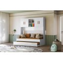 Ver imagem 1 de Bicama e Módulo Infantil Onix Branco/nature - Peternella