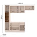 Ver imagem 4 de Cozinha Completa Koya 8 Portas 3 Gavetas Branco/creme - Politorno