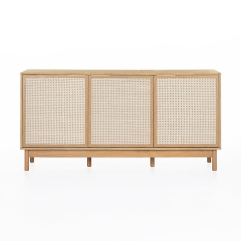 Balcão Kaki 3 Portas 160cm X 45 Cm Tauari - Telinha Portuguesa