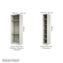 Ver imagem 4 de Guarda Roupa Canto, 3 Gavetas, 4 Cabideiro Legno Crema