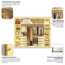 Ver imagem 6 de Guarda Roupa Casal Cumaru 6 Portas Reflecta com LED Yescasa