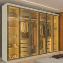 Ver imagem 1 de Guarda Roupa Casal Cumaru 6 Portas Reflecta com LED Yescasa