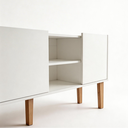 Ver imagem 3 de Rack Moscou 136cm 3 Portas Branco para TV 60" Byhouse
