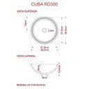 Ver imagem 6 de Conjunto para Banheiro Gabinete com Cuba Redonda R30 e Espelheira Laura 600 Yescasa Preto/Ônix/Snow