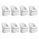 Ver imagem 1 de Kit 8 Poltronas Decorativas Malli Boucle Bouclê Off White Pallazio