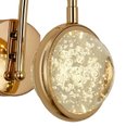 Ver imagem 5 de Arandela Led Parede 7w Saturno Globo Bolha Dourado 3000k Bivolt