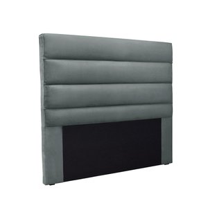 Cabeceira Casal 140cm Greta Veludo Cinza - Lucadi Home