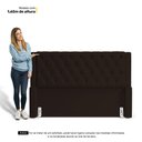 Ver imagem 6 de Cabeceira Atena para Cama Box Queen Size 160cm Capitonê com Frame Suede Marrom - Desk Design
