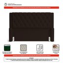 Ver imagem 5 de Cabeceira Atena para Cama Box Queen Size 160cm Capitonê com Frame Suede Marrom - Desk Design