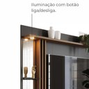 Ver imagem 6 de Painel TV 55 Babus Petra Moderno 5 Prateleiras Preto
