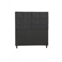 Ver imagem 2 de Cabeceira Casal Style 144cm Fixação no Box Madeira Maciça Suede Preto Jbe Móveis