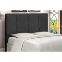 Ver imagem 1 de Cabeceira Casal Style 144cm Fixação no Box Madeira Maciça Suede Preto Jbe Móveis