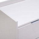 Ver imagem 3 de Cômoda 16270003 9 Gavetas Madeira Puxador Metálico Branco Marin Brasil