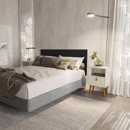 Cabeceira Ripado Modular 4 Caixas Ubatuba Cama Queen Linea Brasil - 2