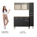 Ver imagem 7 de Armário de Cozinha Compacta Madesa Emilly Force Rustic Preto