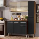 Ver imagem 2 de Armário de Cozinha Compacta Madesa Emilly Force Rustic Preto