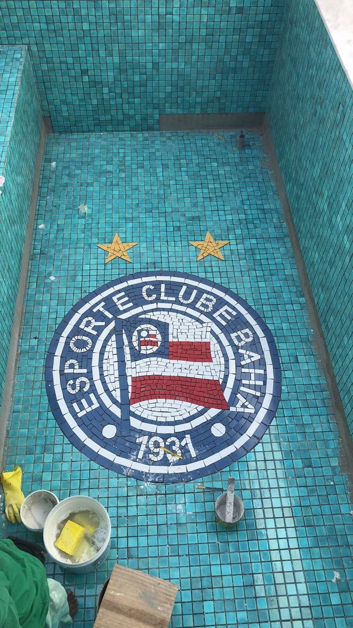 Mosaico Time de Futebol Símbolo do Clube Bahia 120cm - 1