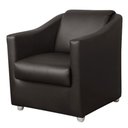 Ver imagem 1 de Poltrona Decorativa para Consultório, Escritório, Recepção, Sala de Espera Preto