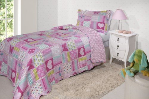 Kit Colcha Solteiro Boutis Estampada Infantil Teen 2 Peças Rozac Teen Matelassada Estampa Ovelhas - 12