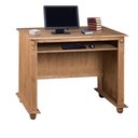Ver imagem 2 de Escrivaninha de Madeira com Porta Teclado e Pés Torneados - Cera (madeira Bruta)