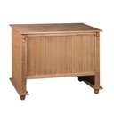 Ver imagem 3 de Escrivaninha de Madeira com Porta Teclado e Pés Torneados - Cera (madeira Bruta)