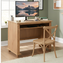 Ver imagem 1 de Escrivaninha de Madeira com Porta Teclado e Pés Torneados - Cera (madeira Bruta)