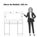 Ver imagem 2 de Penteadeira Camarim Porta Joias 3 Gavetas 2 Portas Princess Cinamomo/off White