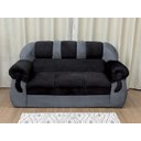 Ver imagem 3 de Sofá 2 e 3 Lugares Preto com Cinza 601/605 Corsa