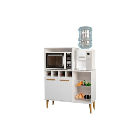 Fruteira Nicho 02 Portas Microondas Forno Off White