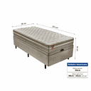 Ver imagem 3 de Cama Box Bau com Colchão Solteiro Americano Molas Max Force Pérola Bege 96x203 Fortezza Colchões