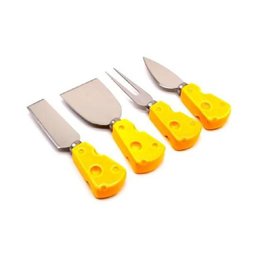 Jogo 4 Utensilios para Queijo Facas Espatula Garfo 13 Cm - 2