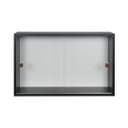 Ver imagem 2 de Armário Kit 64x18 Preto com Portas de Correr Acrílico e Puxador Montante Natural