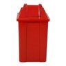 Cesto Quadrado com Tampa Vai-vem 60l Vermelho - 1
