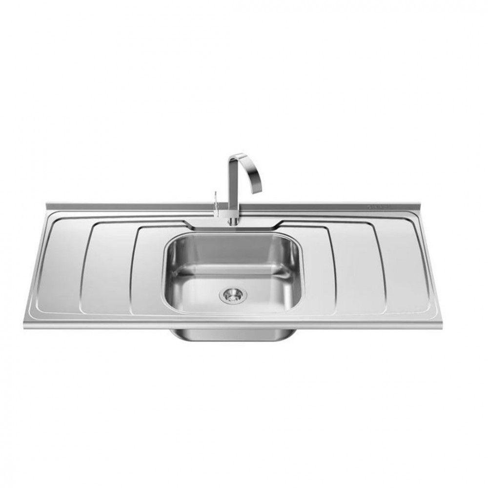 Tampo De Pia Ghelplus Dubai Inox Com Cuba 120cm Inox - 3