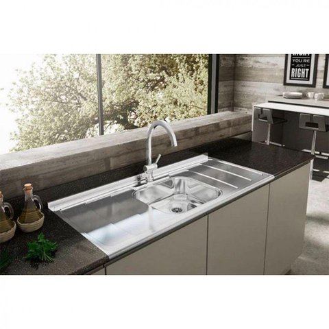 Tampo De Pia Ghelplus Dubai Inox Com Cuba 120cm Inox